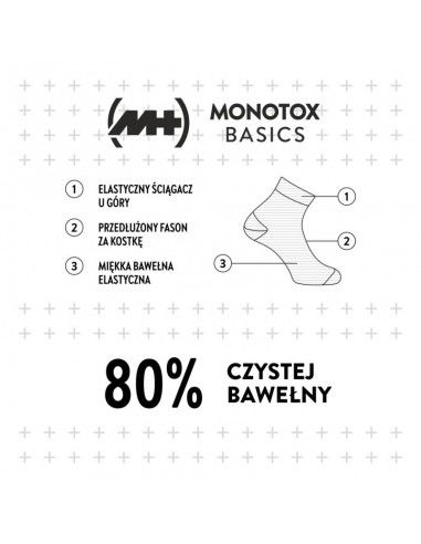 Monotox Basics Ankle Socks 3pack MX20004