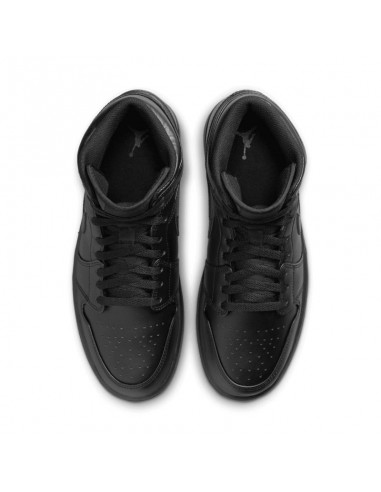 Jordan 1 Mid Triple Black 554724093 MBS