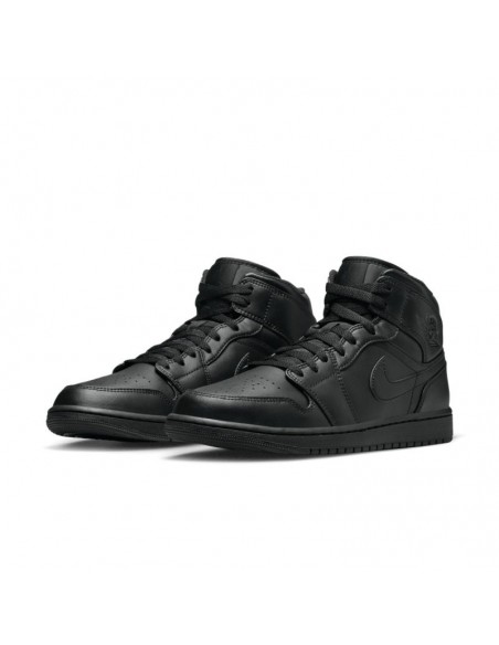 Jordan 1 Mid Triple Black 554724093 MBS