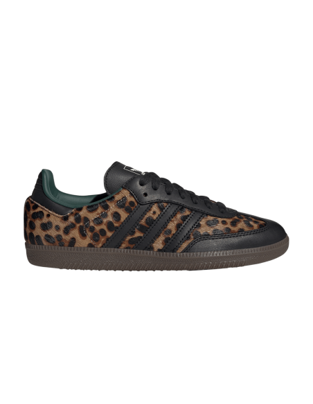 adidas Samba OG Black Green Leopard Women's JI2735 MBS
