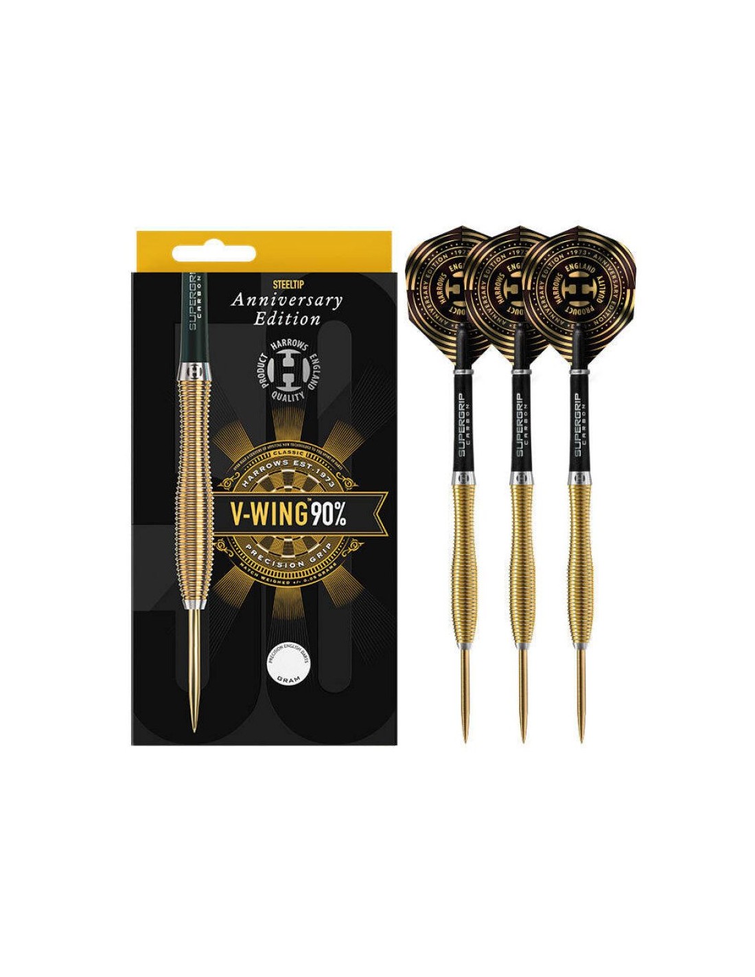 Harrows VWing 90 50th Anniversary Edition steeltip darts