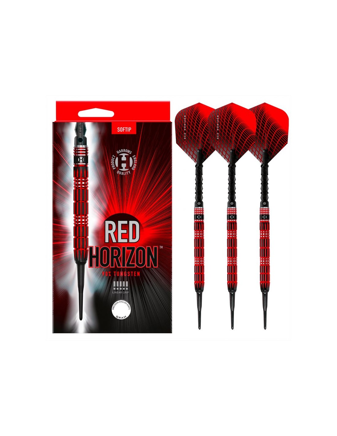 Darts Harrows RED HORIZON 90 soft tip ImperialDiamond