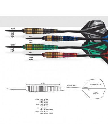 Harrows Vivid Steeltip HSTNK000013782