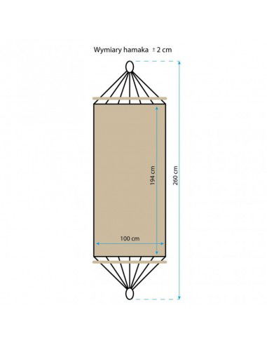 Standard Hammock Royokamp 200x100 cm...