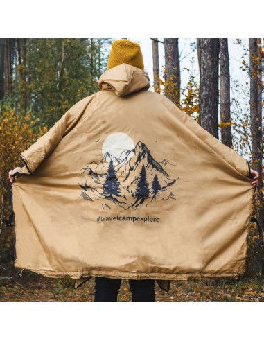 Offlander thin poncho with heater...