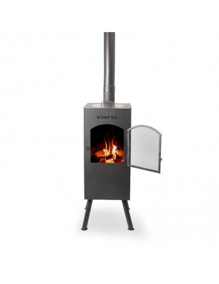 BonFeu BonCarre Garden Fireplace Black 3503