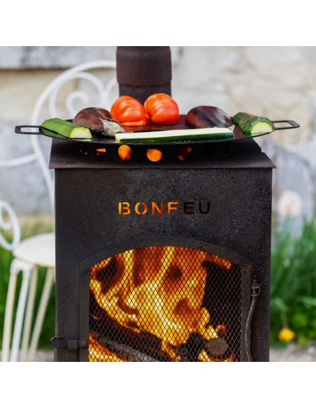 BonFeu BonCarre Garden Fireplace Black 3503