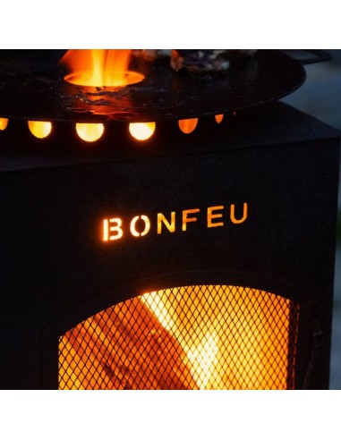 BonFeu BonCarre Garden Fireplace Black 3503