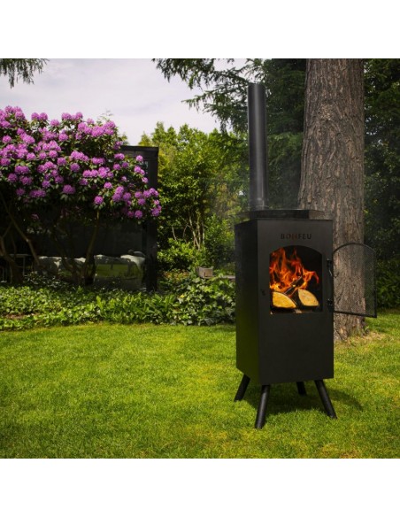 BonFeu BonCarre Garden Fireplace Black 3503