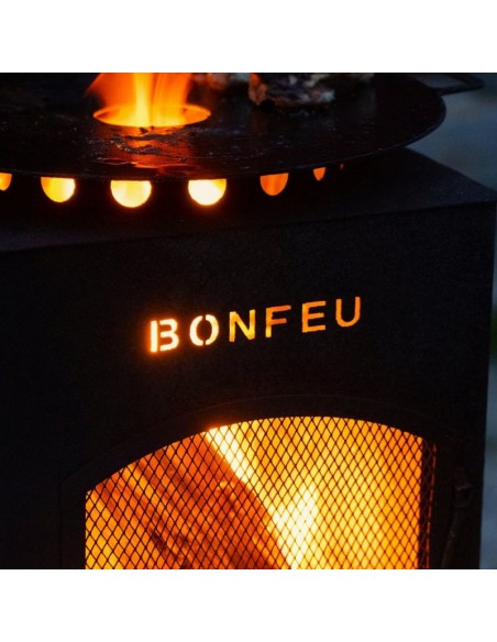 BonFeu BonCarre Garden Fireplace Black 3503