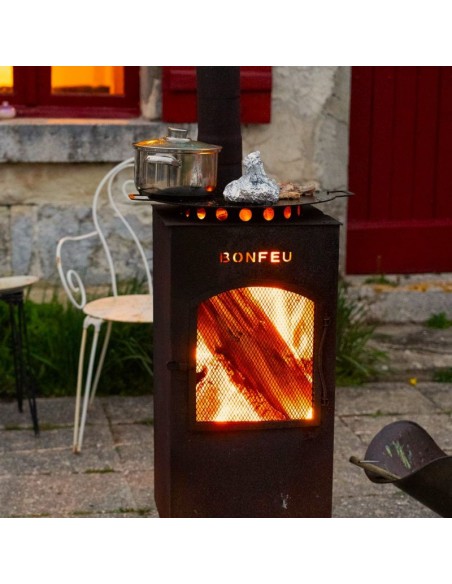 BonFeu BonCarre Garden Fireplace Black 3503