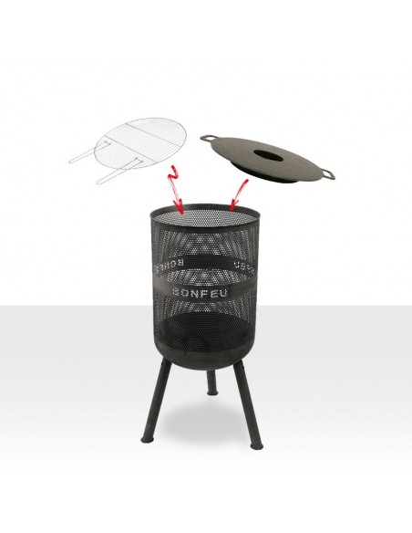 Bonfeu garden fire pit Bonves 45 basket black 4502
