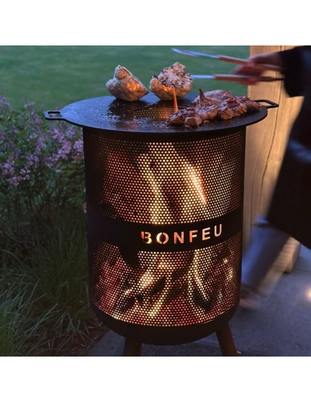 Bonfeu garden fire pit Bonves 45 basket black 4502
