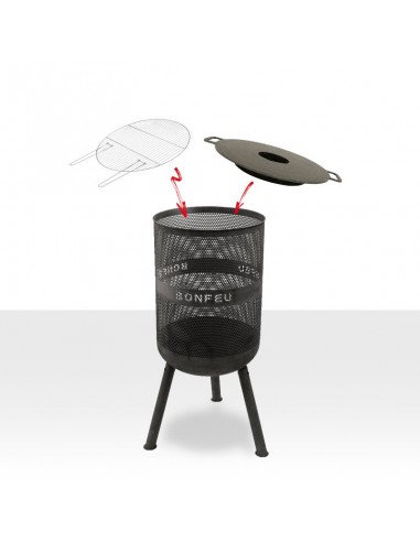 Bonfeu garden fire pit Bonves 45 basket black 4502