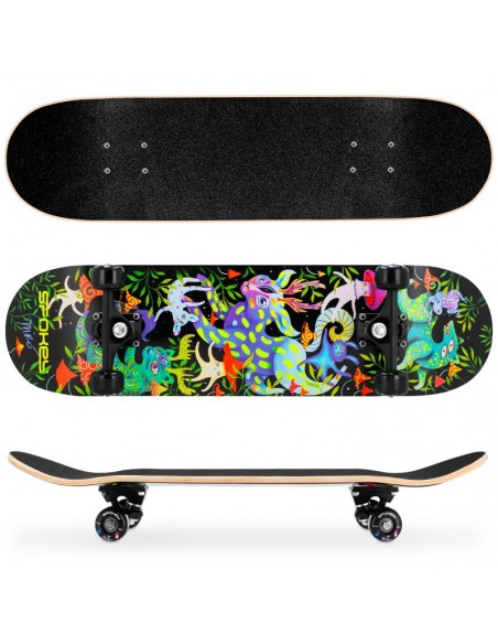 Spokey skateboard with glowing graphics Ollie SPK942542