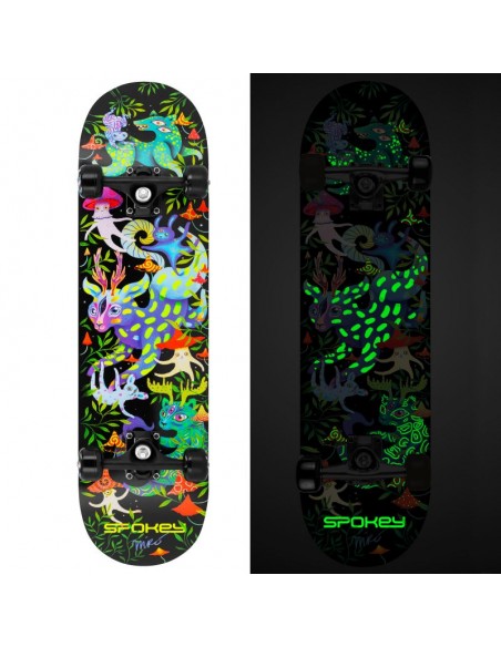 Spokey skateboard with glowing graphics Ollie SPK942542