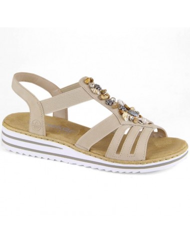  Comfortable Rieker W RKR680 beige sandals 2025