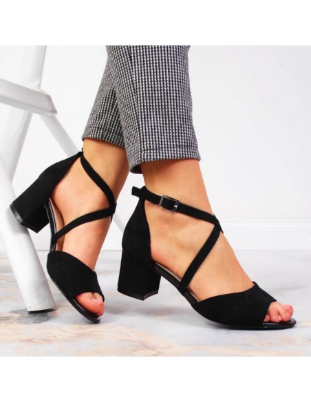 Sandals on the post of Sergio Leone W SK367A black