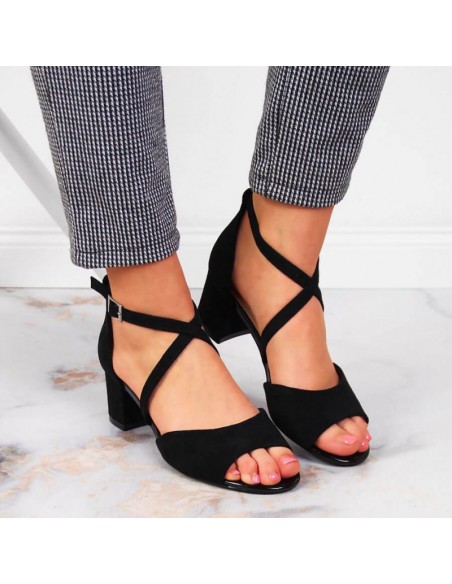 Sandals on the post of Sergio Leone W SK367A black