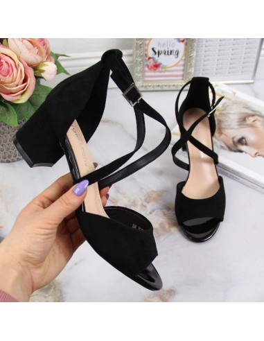 Sandals on the post of Sergio Leone W SK367A black