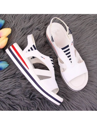 Rieker W V02Y5 wedge sandals white