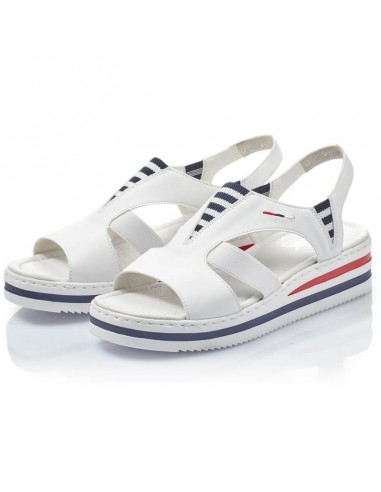 Rieker W V02Y5 wedge sandals white