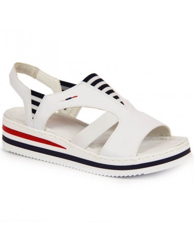 Rieker W V02Y5 wedge sandals white