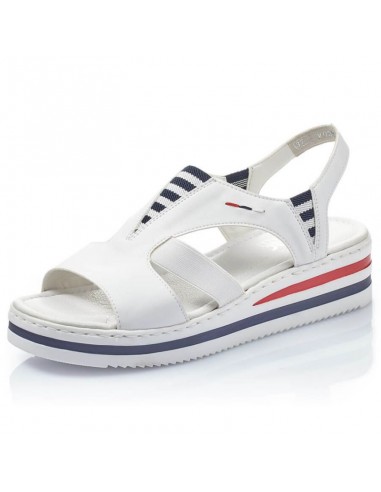 Rieker W V02Y5 wedge sandals white