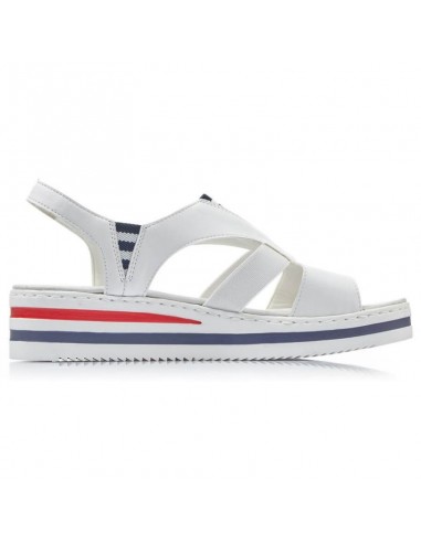 Rieker W V02Y5 wedge sandals white