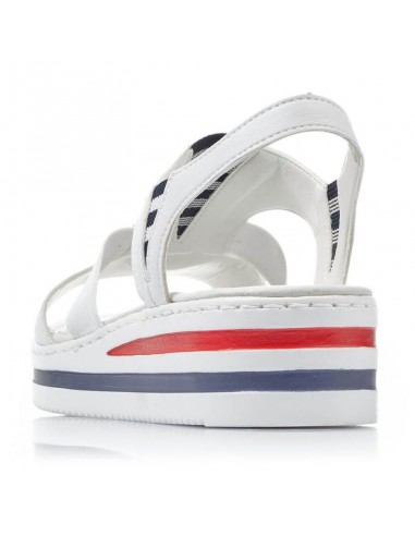 Rieker W V02Y5 wedge sandals white