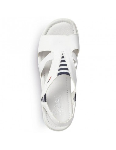 Rieker W V02Y5 wedge sandals white