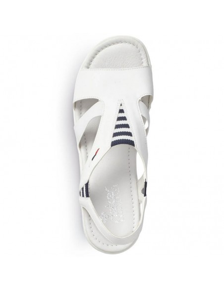 Rieker W V02Y5 wedge sandals white
