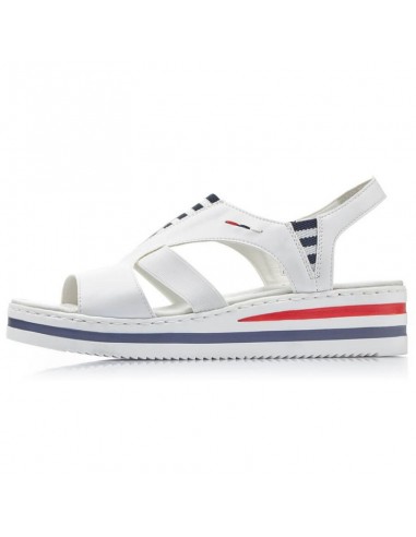 Rieker W V02Y5 wedge sandals white