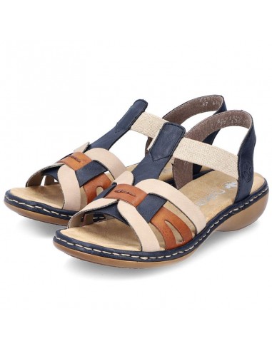 Comfortable Rieker W RKR662 multicolor sandals
