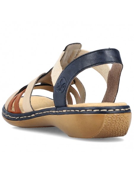 Comfortable Rieker W RKR662 multicolor sandals