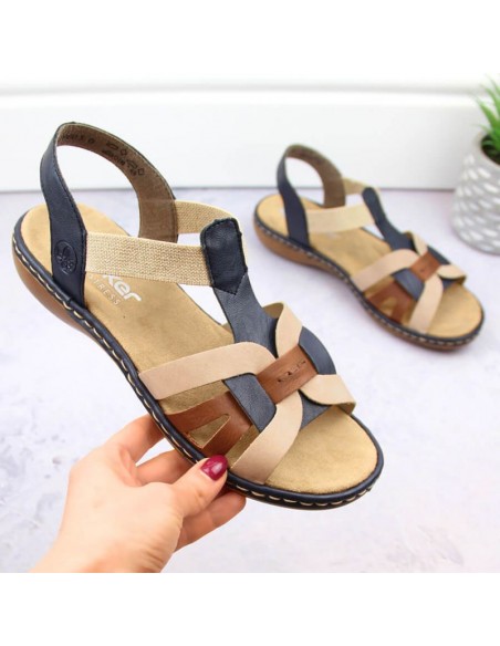 Comfortable Rieker W RKR662 multicolor sandals