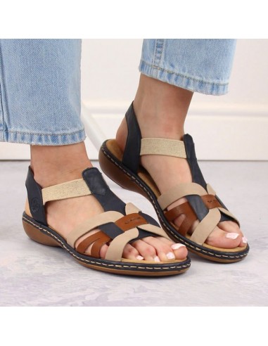 Comfortable Rieker W RKR662 multicolor sandals