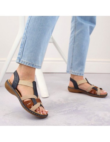 Comfortable Rieker W RKR662 multicolor sandals