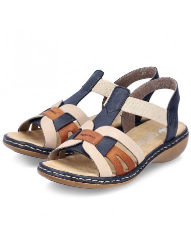Comfortable Rieker W RKR662 multicolor sandals