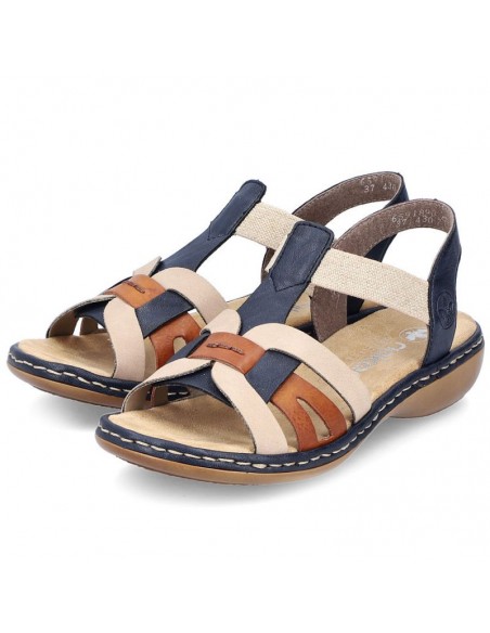 Comfortable Rieker W RKR662 multicolor sandals