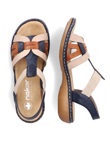 Comfortable Rieker W RKR662 multicolor sandals