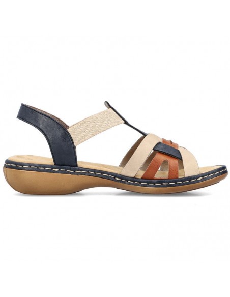 Comfortable Rieker W RKR662 multicolor sandals