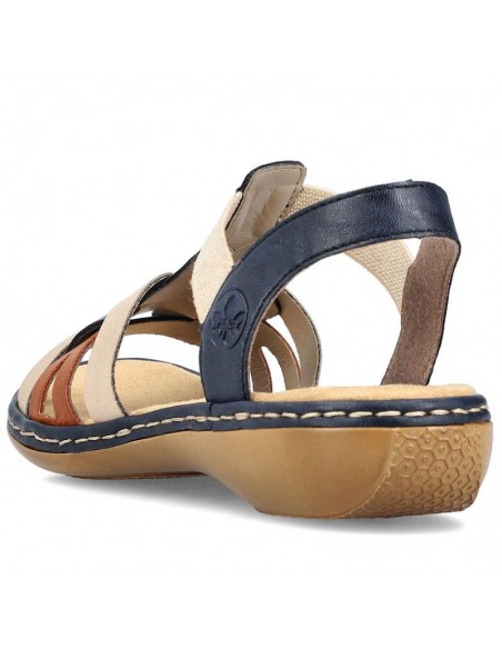 Comfortable Rieker W RKR662 multicolor sandals