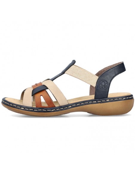 Comfortable Rieker W RKR662 multicolor sandals