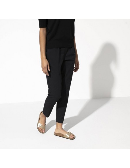 Birkenstock Madrid BirkoFlor Gold regular women's flipflops wide gold 1016106