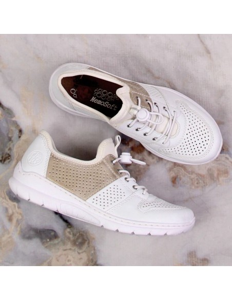 Comfortable Rieker W L325480 shoes white