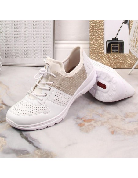 Comfortable Rieker W L325480 shoes white