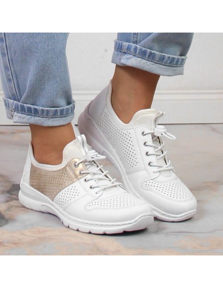 Comfortable Rieker W L325480 shoes white
