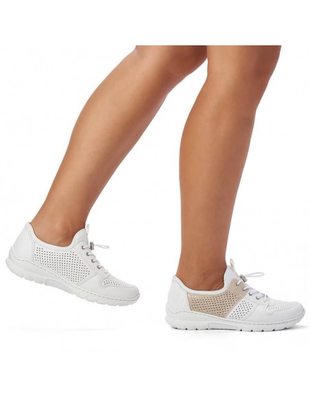 Comfortable Rieker W L325480 shoes white