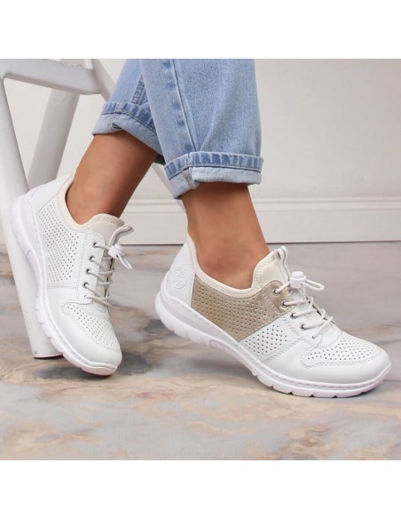 Comfortable Rieker W L325480 shoes white